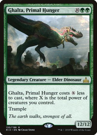 Ghalta, Primal Hunger [Rivals of Ixalan Promos] | Arkham Games and Comics