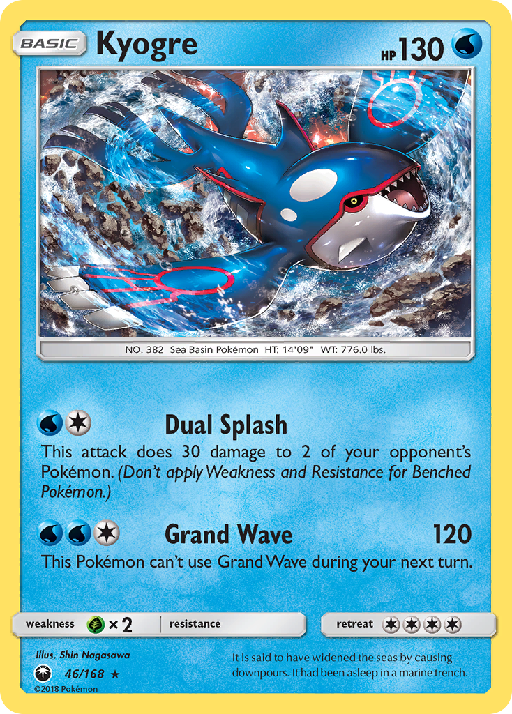 Kyogre (46/168) [Sun & Moon: Celestial Storm] | Arkham Games and Comics