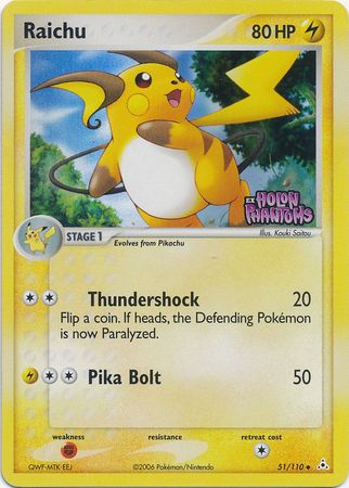 Raichu (51/110) (Stamped) [EX: Holon Phantoms] | Arkham Games and Comics