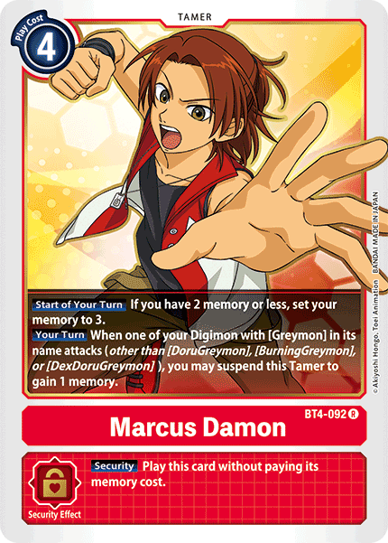 Marcus Damon [BT4-092] [Great Legend] | Arkham Games and Comics