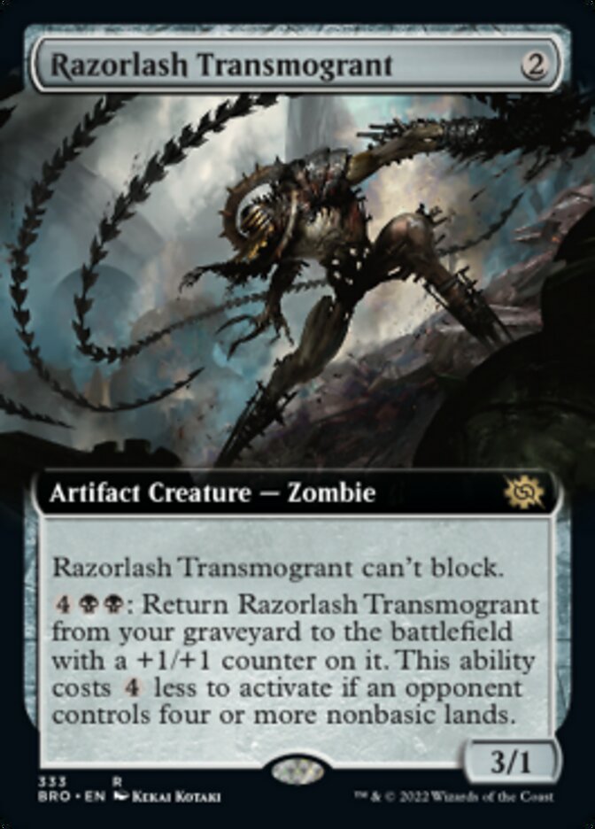 Razorlash Transmogrant (Extended Art) [The Brothers' War] | Arkham Games and Comics