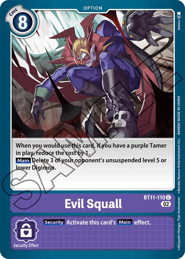 Evil Squall [BT11-110] [Dimensional Phase] | Arkham Games and Comics