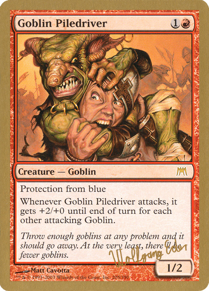 Goblin Piledriver (Wolfgang Eder) [World Championship Decks 2003] | Arkham Games and Comics