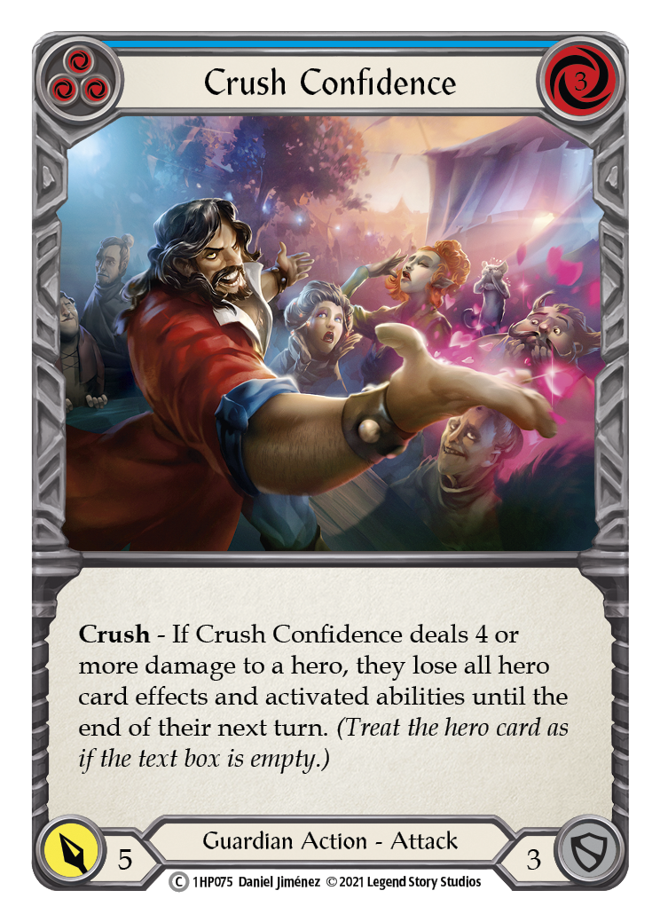 Crush Confidence (Blue) [1HP075] (History Pack 1) | Arkham Games and Comics