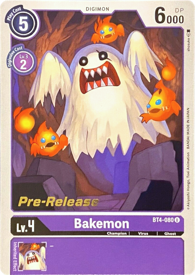 Bakemon [BT4-080] [Great Legend Pre-Release Promos] | Arkham Games and Comics