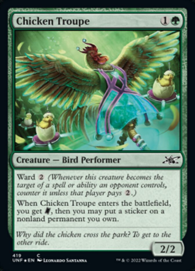 Chicken Troupe (Galaxy Foil) [Unfinity] | Arkham Games and Comics