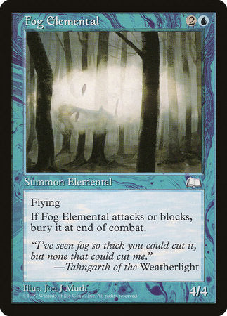 Fog Elemental [Weatherlight] | Arkham Games and Comics