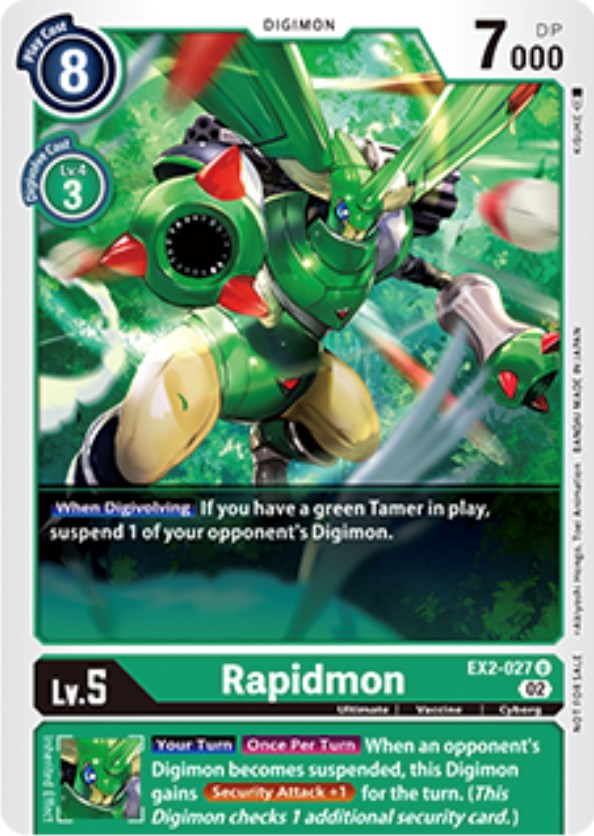 Rapidmon [EX2-027] (Tamer Party Vol. 6 Promo) [Digital Hazard Promos] | Arkham Games and Comics