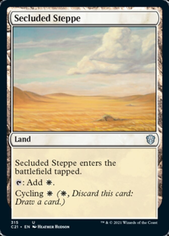 Secluded Steppe [Commander 2021] | Arkham Games and Comics