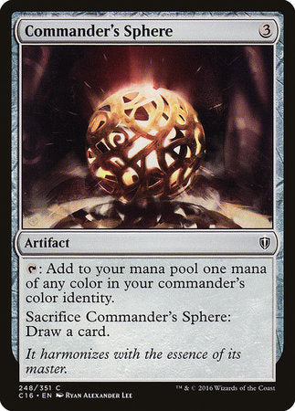 Commander's Sphere [Commander 2016] | Arkham Games and Comics