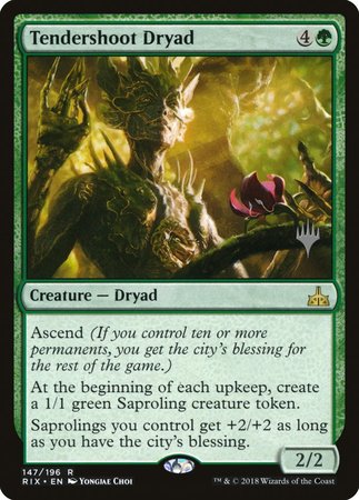 Tendershoot Dryad [Rivals of Ixalan Promos] | Arkham Games and Comics