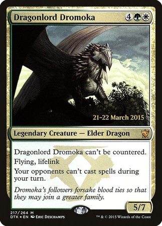 Dragonlord Dromoka [Dragons of Tarkir Promos] | Arkham Games and Comics