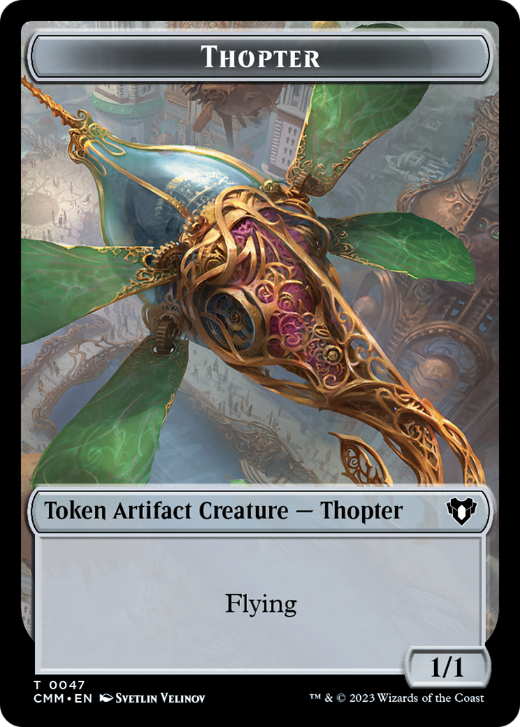 Thopter // Elemental (0025) Double-Sided Token [Commander Masters Tokens] | Arkham Games and Comics