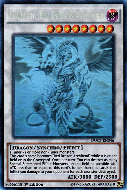 Scarlight Red Dragon Archfiend (Ghost) [DOCS-EN046] Ghost Rare | Arkham Games and Comics