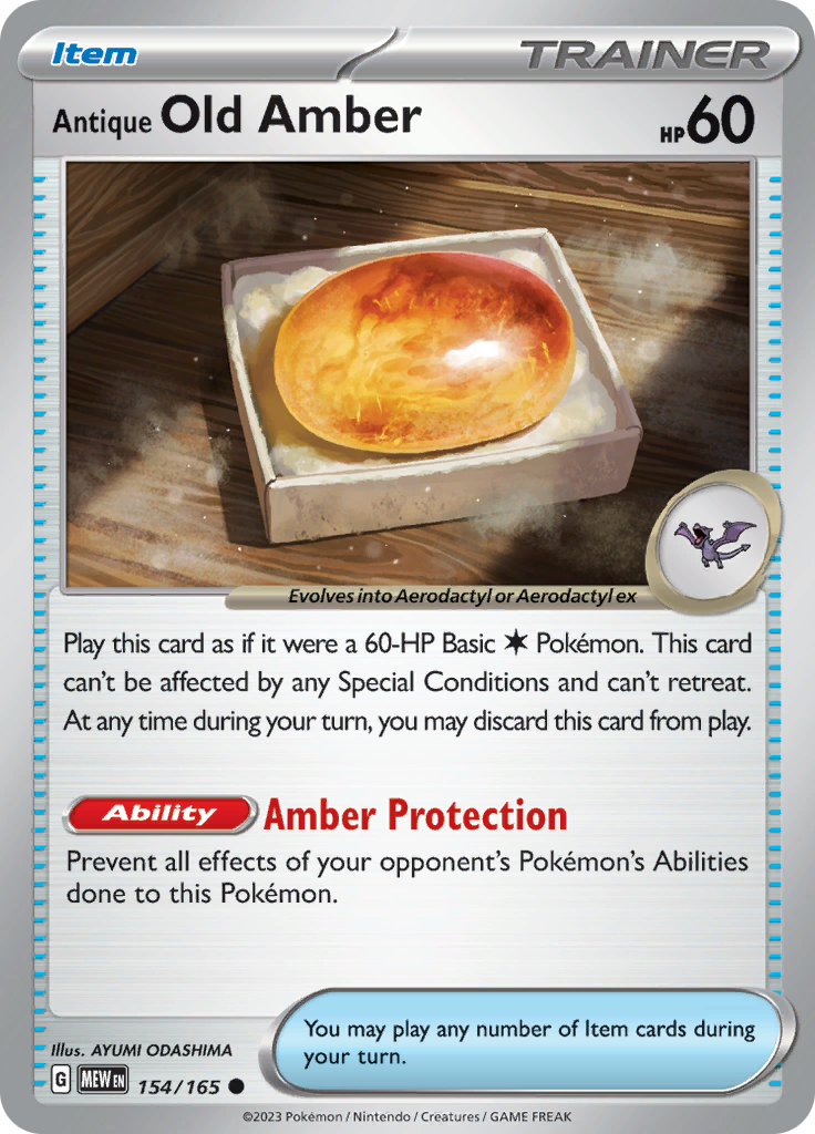 Antique Old Amber (154/165) [Scarlet & Violet: 151] | Arkham Games and Comics