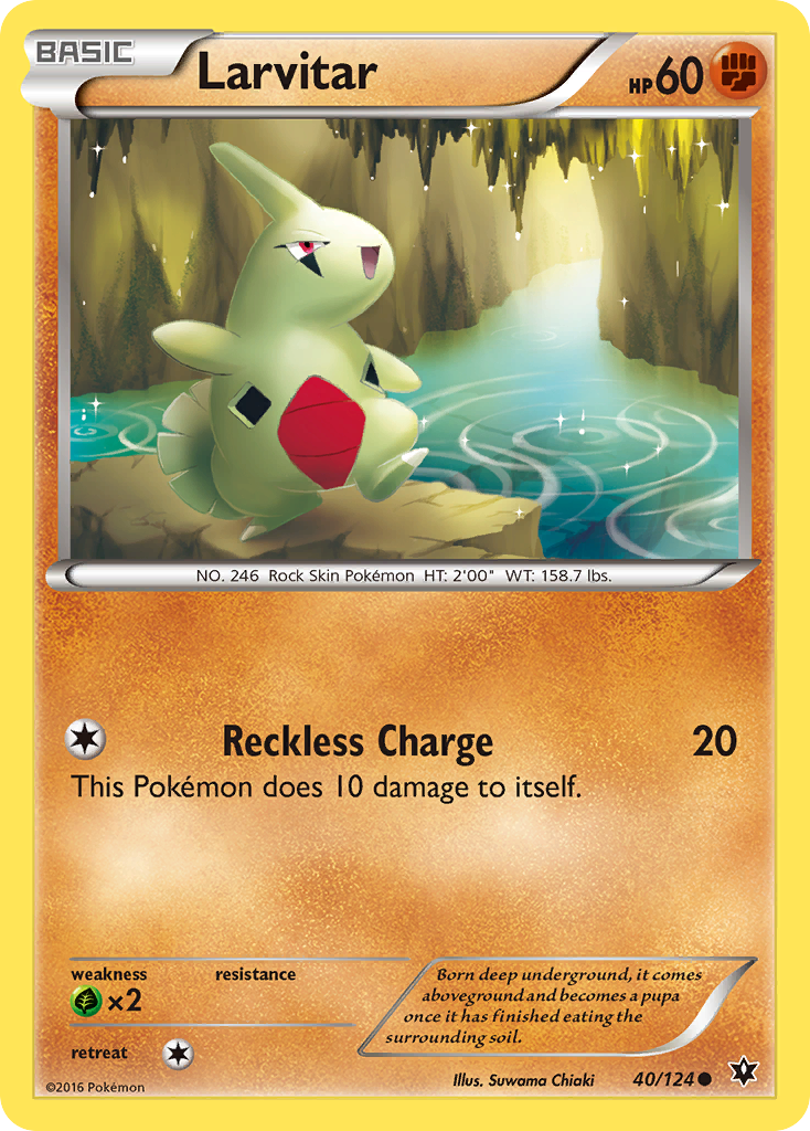 Larvitar (40/124) [XY: Fates Collide] | Arkham Games and Comics