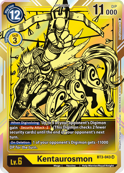 Kentaurosmon [BT3-043] (Alternate Art) [Release Special Booster Ver.1.0] | Arkham Games and Comics