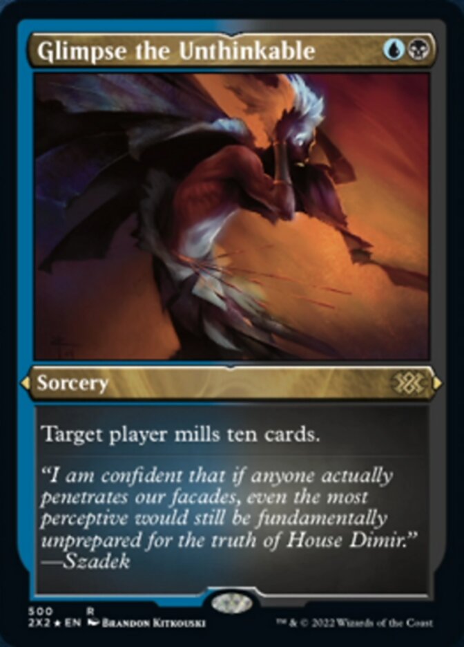 Glimpse the Unthinkable (Foil Etched) [Double Masters 2022] | Arkham Games and Comics