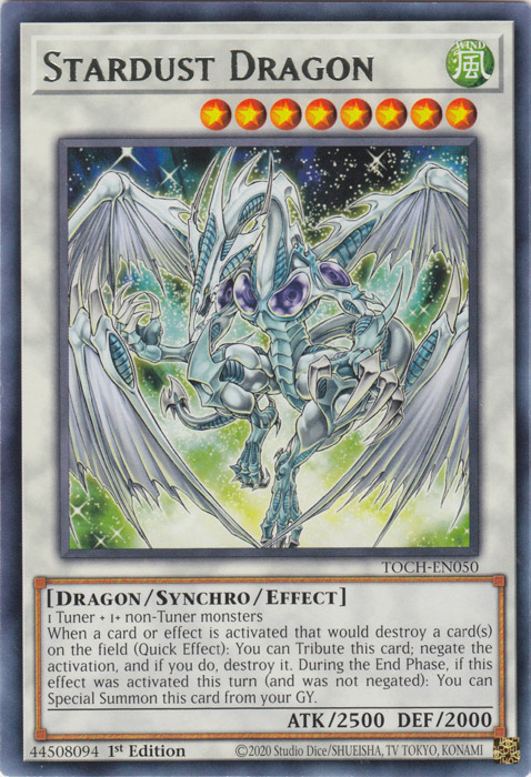 Stardust Dragon [TOCH-EN050] Rare | Arkham Games and Comics