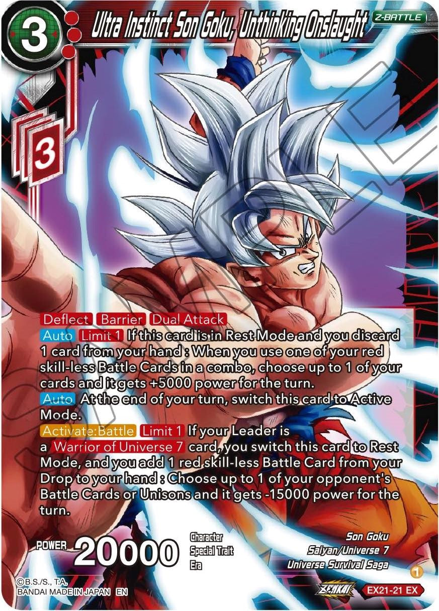 Ultra Instinct Son Goku, Unthinking Onslaught (EX21-21) [5th Anniversary Set] | Arkham Games and Comics