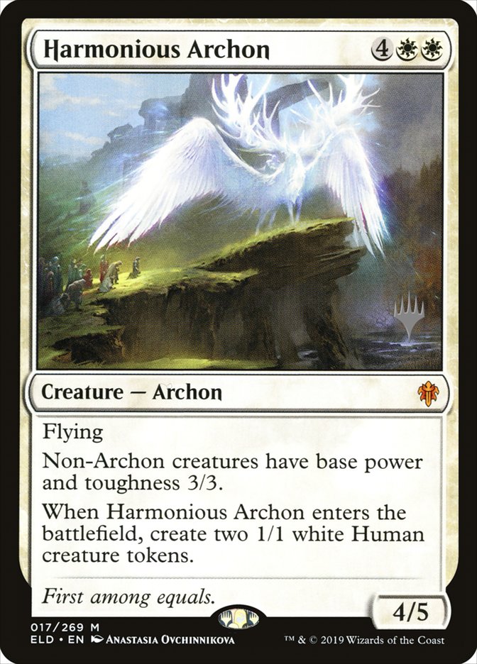 Harmonious Archon (Promo Pack) [Throne of Eldraine Promos] | Arkham Games and Comics