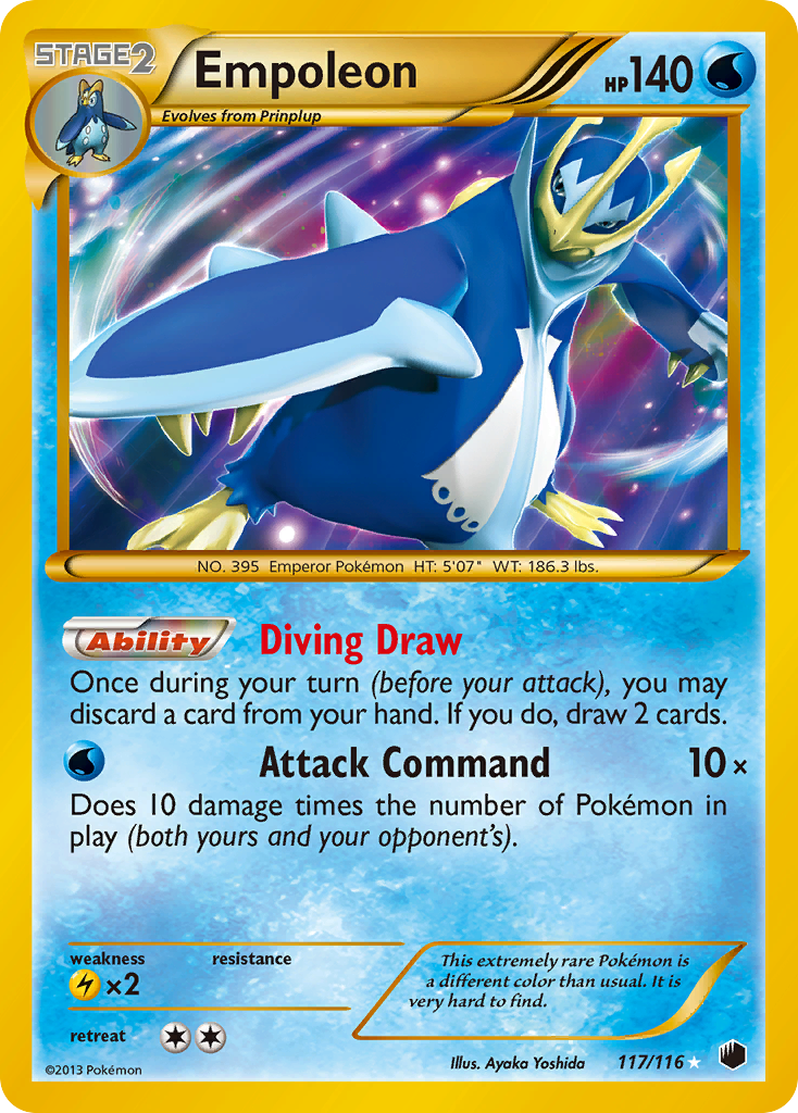 Empoleon (117/116) [Black & White: Plasma Freeze] | Arkham Games and Comics