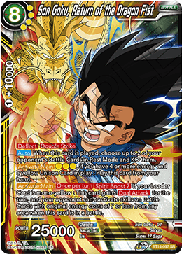 Son Goku, Return of the Dragon Fist (BT14-097) [Cross Spirits] | Arkham Games and Comics