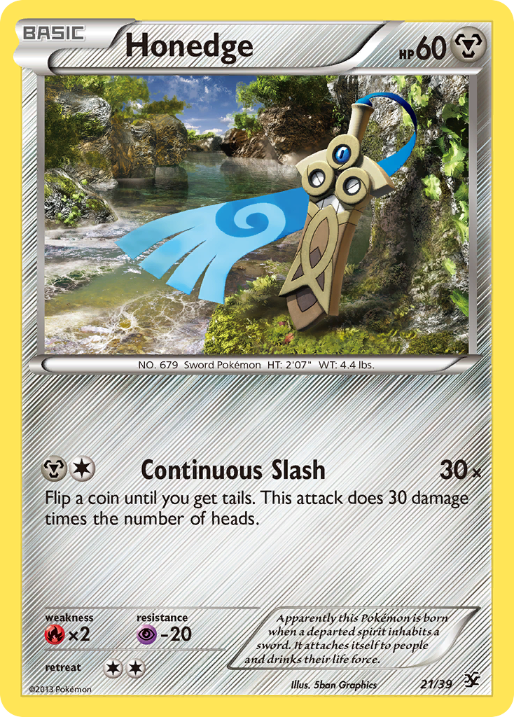 Honedge (21/39) [XY: Kalos Starter Set] | Arkham Games and Comics