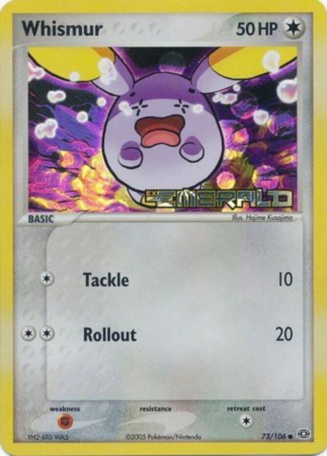 Whismur (73/106) (Stamped) [EX: Emerald] | Arkham Games and Comics