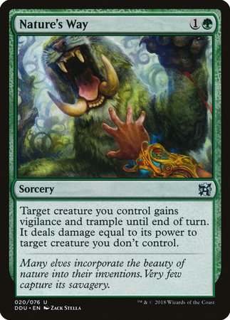 Nature's Way [Duel Decks: Elves vs. Inventors] | Arkham Games and Comics