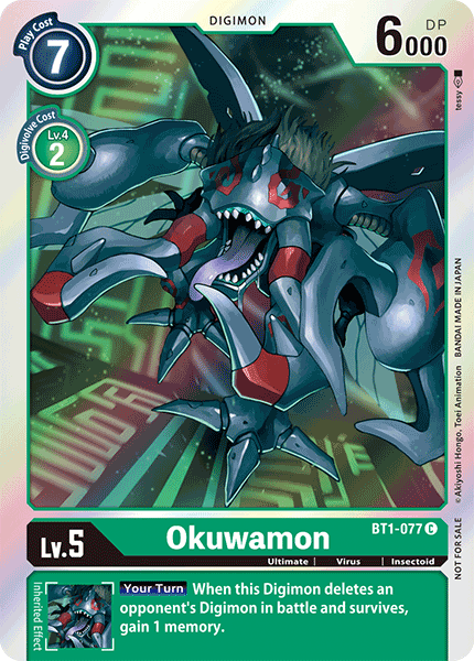 Okuwamon [BT1-077] (Event Pack) [Release Special Booster Ver.1.0 Promos] | Arkham Games and Comics