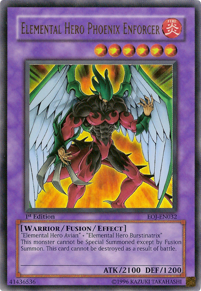 Elemental Hero Phoenix Enforcer [EOJ-EN032] Ultra Rare | Arkham Games and Comics