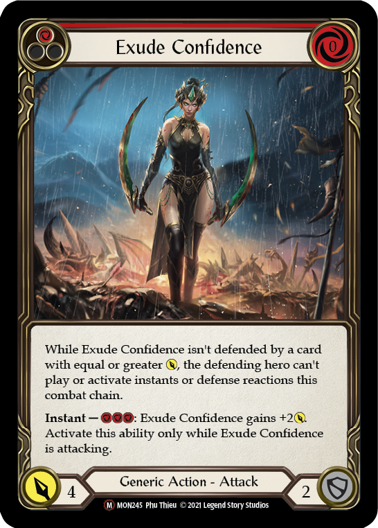 Exude Confidence [U-MON245-RF] (Monarch Unlimited)  Unlimited Rainbow Foil | Arkham Games and Comics