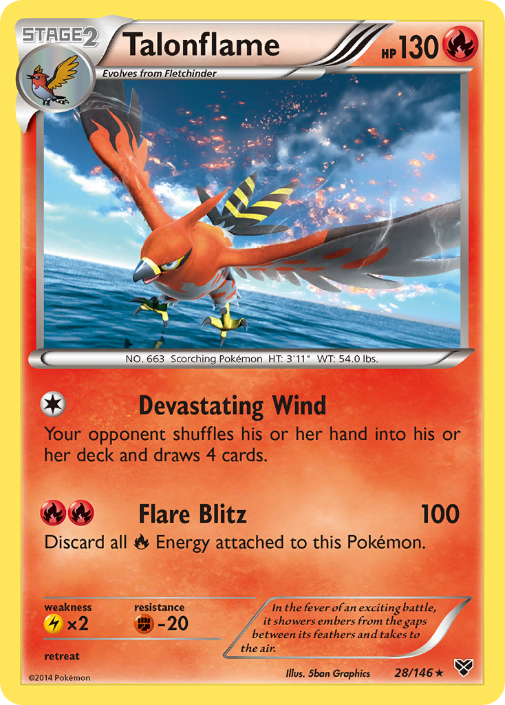 Talonflame (28/146) [XY: Base Set] | Arkham Games and Comics