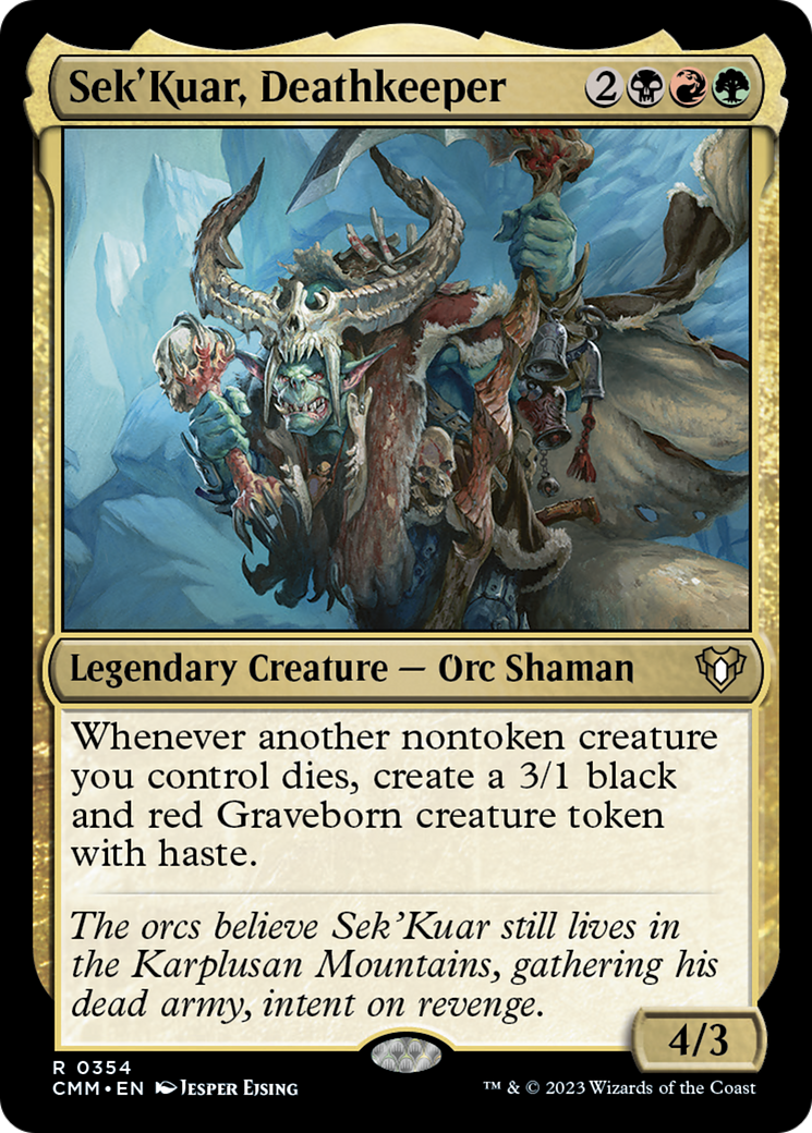 Sek'Kuar, Deathkeeper [Commander Masters] | Arkham Games and Comics