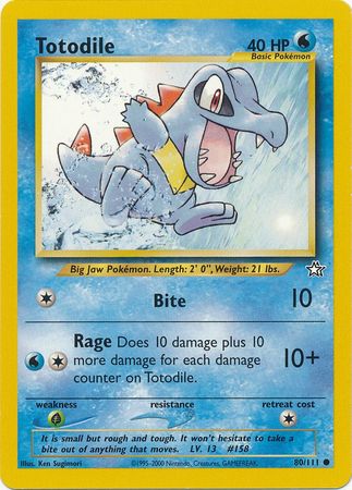 Totodile (80/111) [Neo Genesis Unlimited] | Arkham Games and Comics