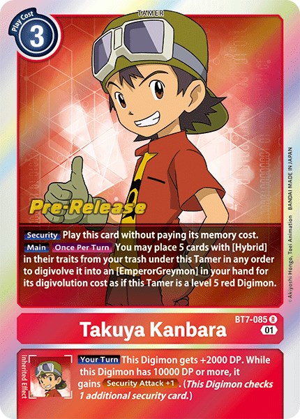 Takuya Kanbara [BT7-085] [Next Adventure Pre-Release Cards] | Arkham Games and Comics