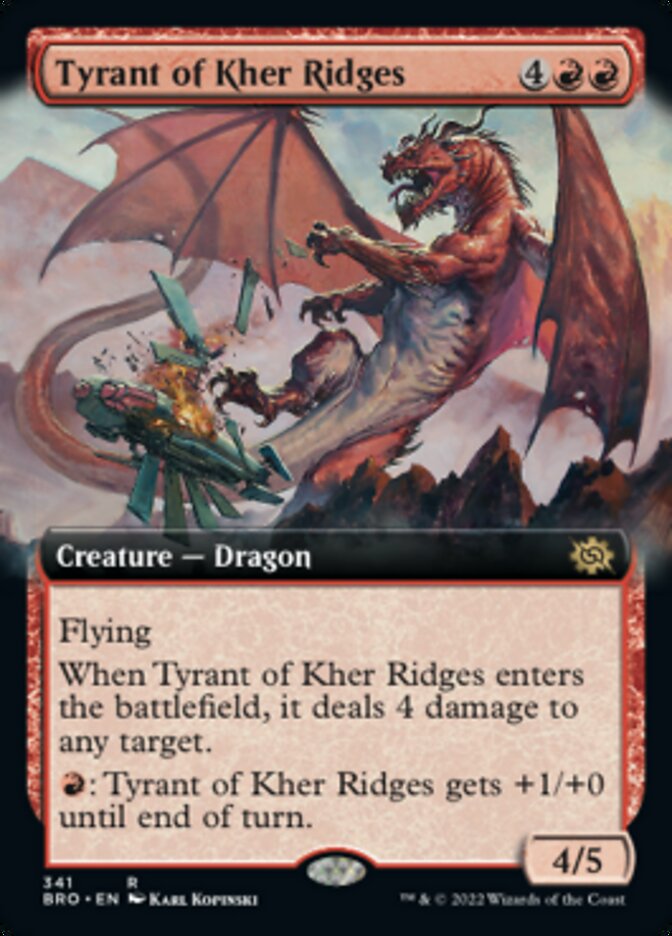 Tyrant of Kher Ridges (Extended Art) [The Brothers' War] | Arkham Games and Comics