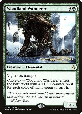 Woodland Wanderer [Battle for Zendikar Promos] | Arkham Games and Comics