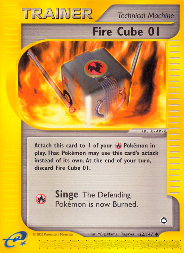 Fire Cube 01 (122/147) [Aquapolis] | Arkham Games and Comics