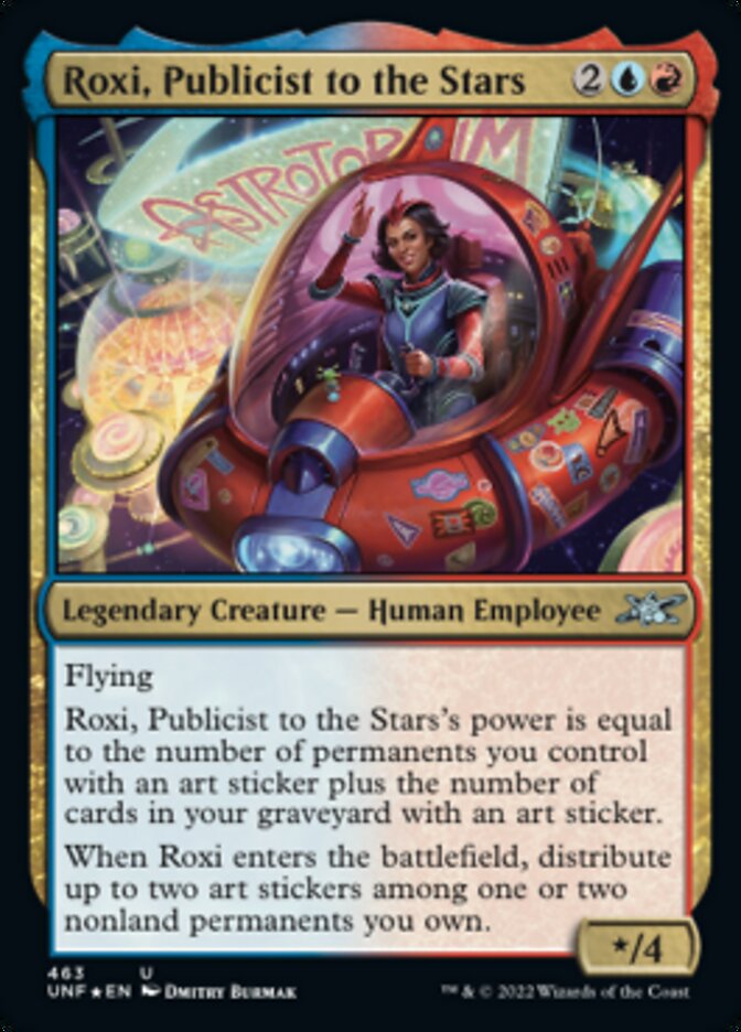 Roxi, Publicist to the Stars (Galaxy Foil) [Unfinity] | Arkham Games and Comics