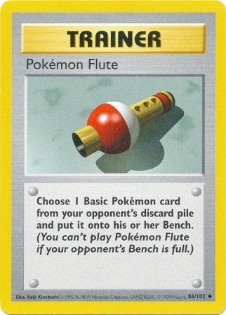 Pokemon Flute (86/102) [Base Set Shadowless Unlimited] | Arkham Games and Comics