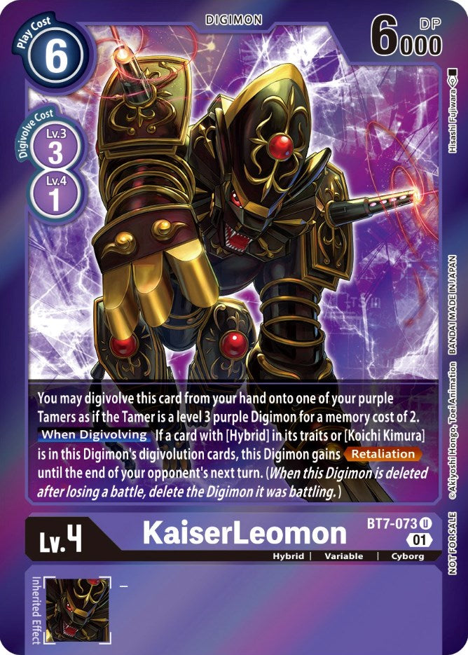 KaiserLeomon [BT7-073] (Event Pack 3) [Next Adventure Promos] | Arkham Games and Comics