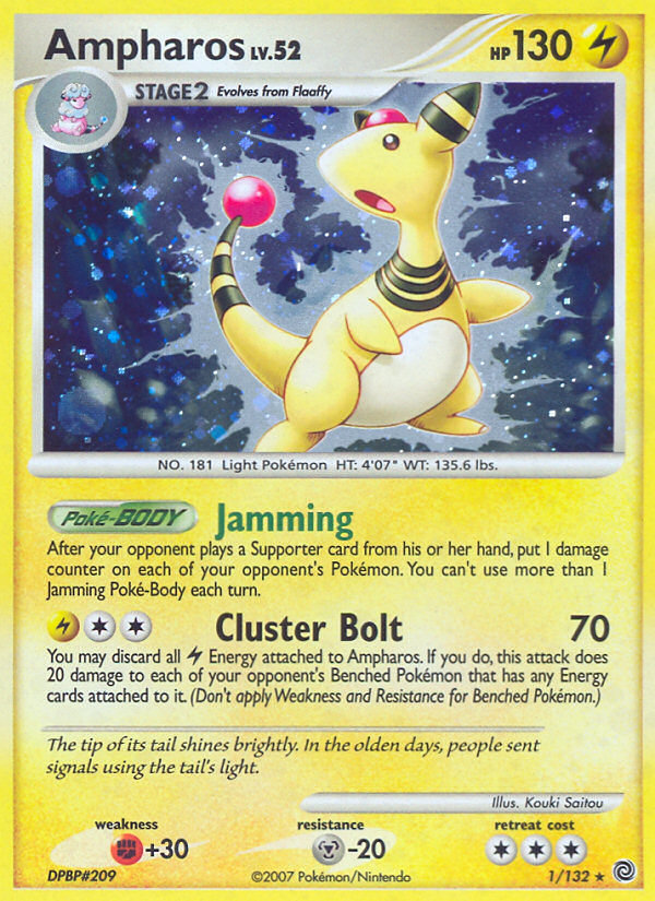 Ampharos (1/132) [Diamond & Pearl: Secret Wonders] | Arkham Games and Comics