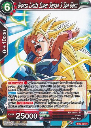 Broken Limits Super Saiyan 3 Son Goku (Starter Deck - The Extreme Evolution) [SD2-02] | Arkham Games and Comics