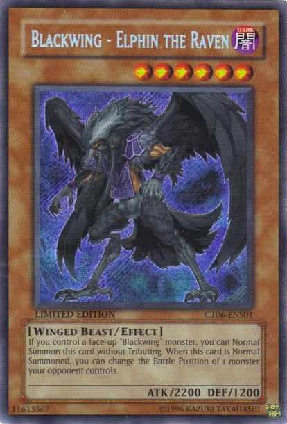 Blackwing - Elphin the Raven [CT06-ENS01] Secret Rare | Arkham Games and Comics