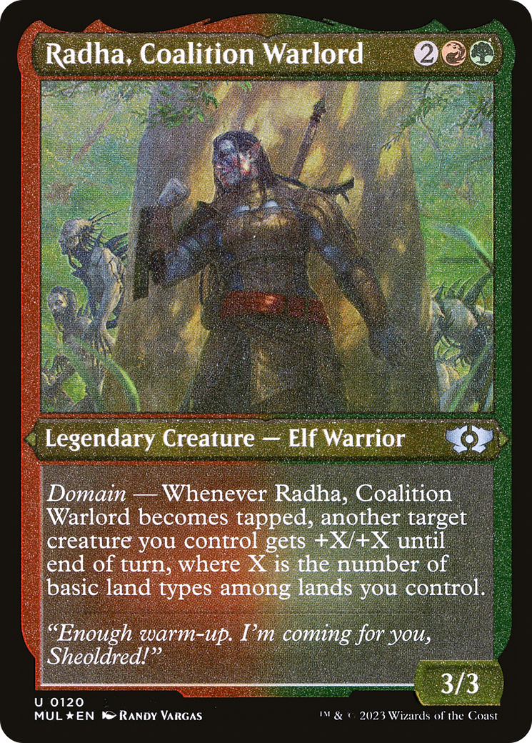 Radha, Coalition Warlord (Foil Etched) [Multiverse Legends] | Arkham Games and Comics