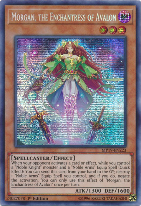 Morgan, the Enchantress of Avalon [MP19-EN223] Prismatic Secret Rare | Arkham Games and Comics