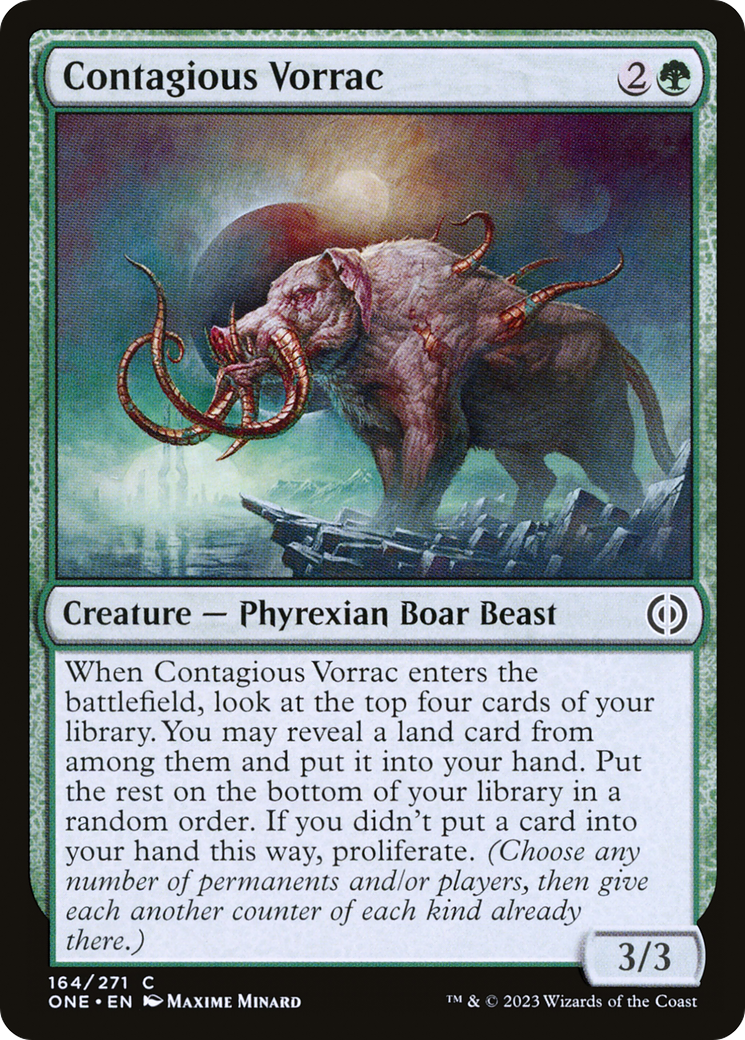 Contagious Vorrac [Phyrexia: All Will Be One] | Arkham Games and Comics