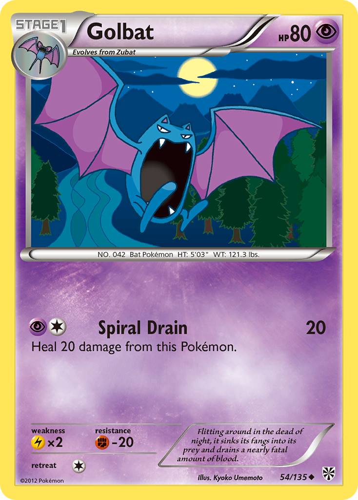 Golbat (54/135) [Black & White: Plasma Storm] | Arkham Games and Comics